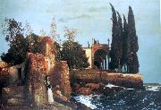 Arnold Bocklin Villa am Meer Spain oil painting artist